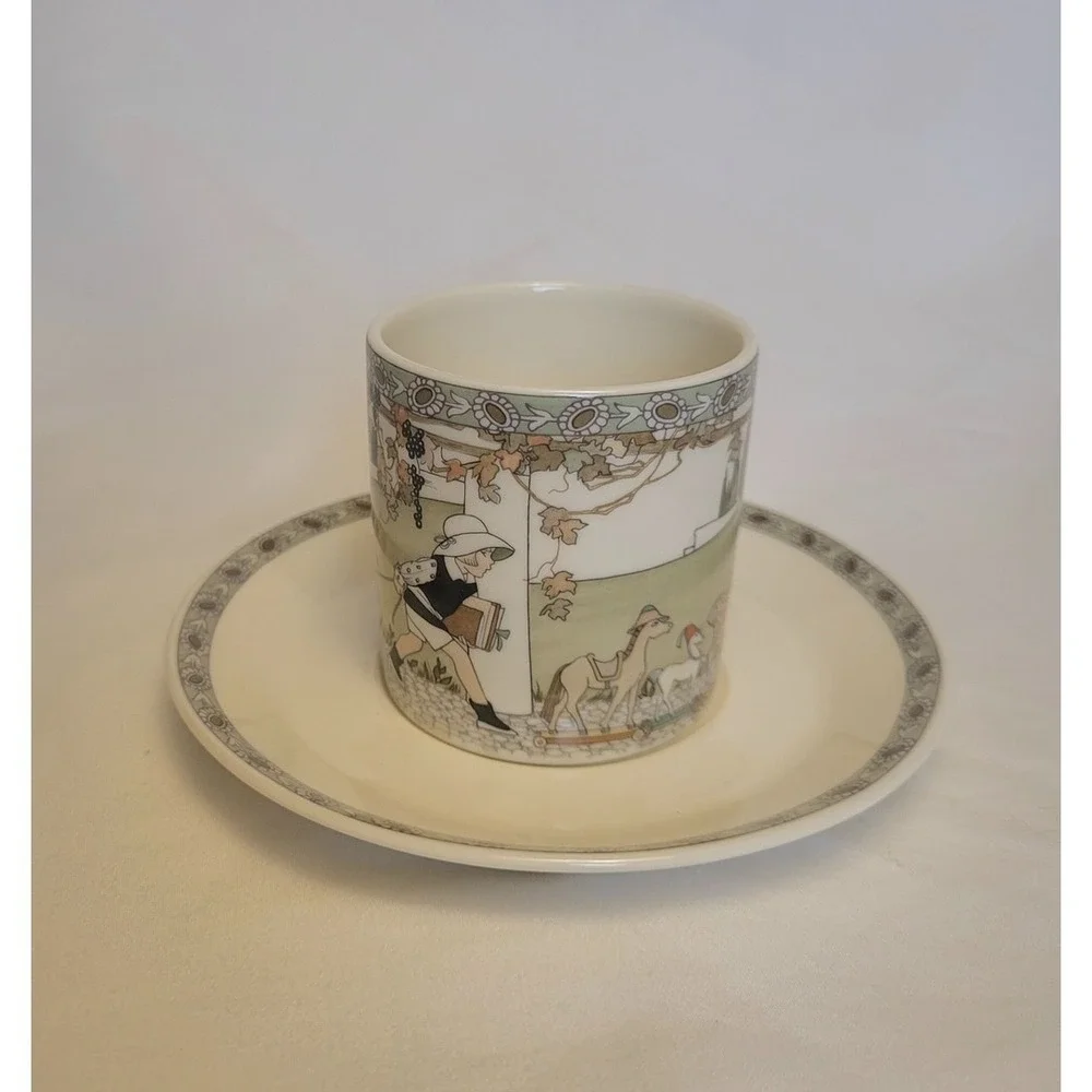 1987 Royal Doulton Golden Days Toy‎ Horses Demitasse Set